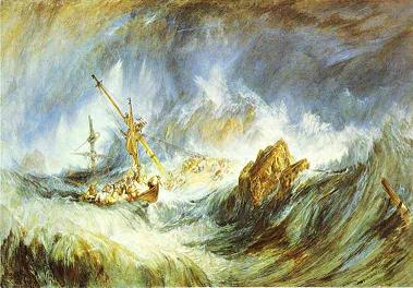 J.M.W.Turner - A Storm (Shipwreck) (1823)