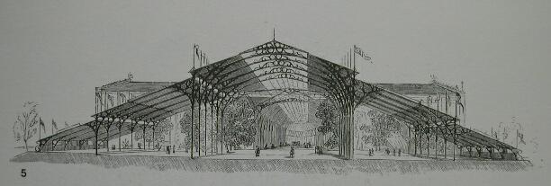 H.Horeau: proyecto premiado para el edificio de la
                            Gran Exposicin, 1850 (abril)